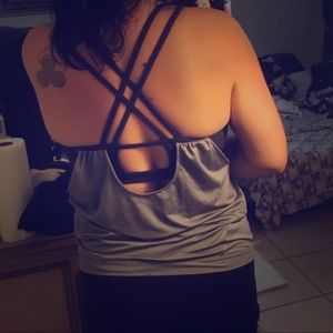 Athleta work out tank with bra